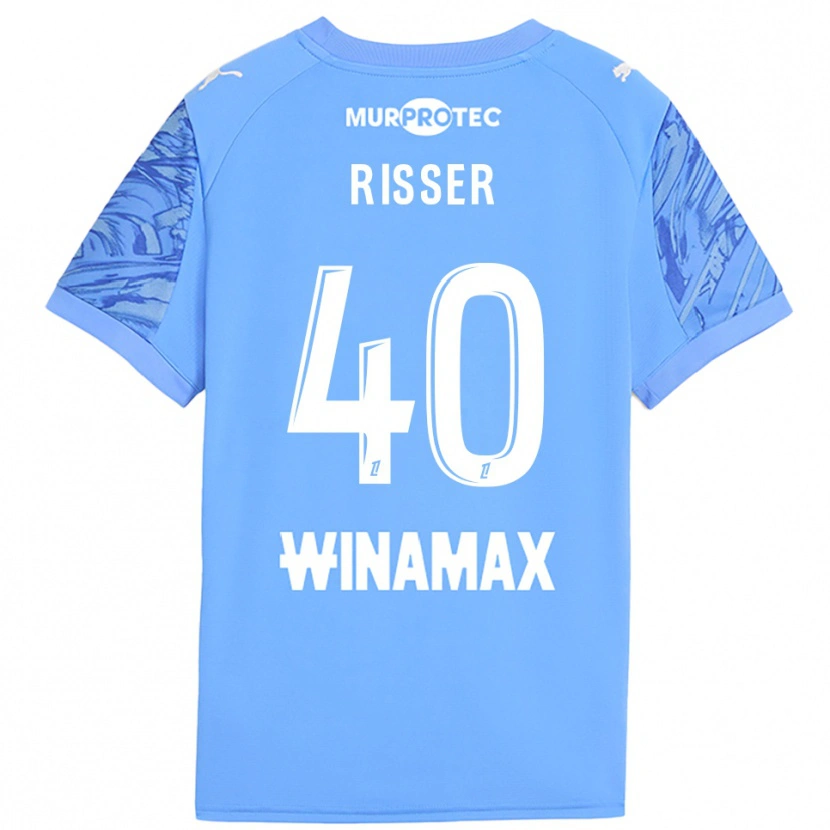 Danxen Dames Robin Risser #40 Lichtblauw Wit Keepersshirt 2025/26 T-Shirt België