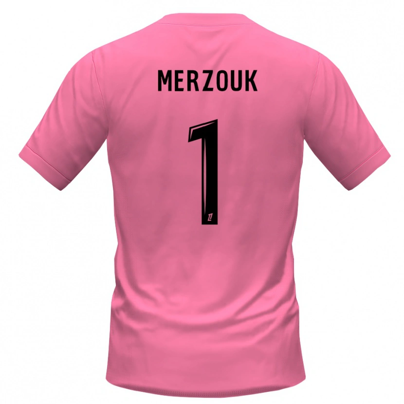 Danxen Dames Samy Merzouk #1 Roze Zwart Keepersshirt 2025/26 T-Shirt België
