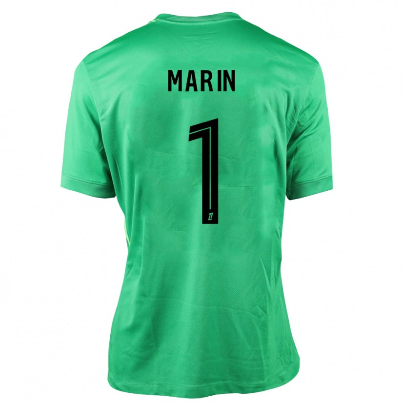 Danxen Dames Renato Marin #1 Groen Zwart Keepersshirt 2025/26 T-Shirt België