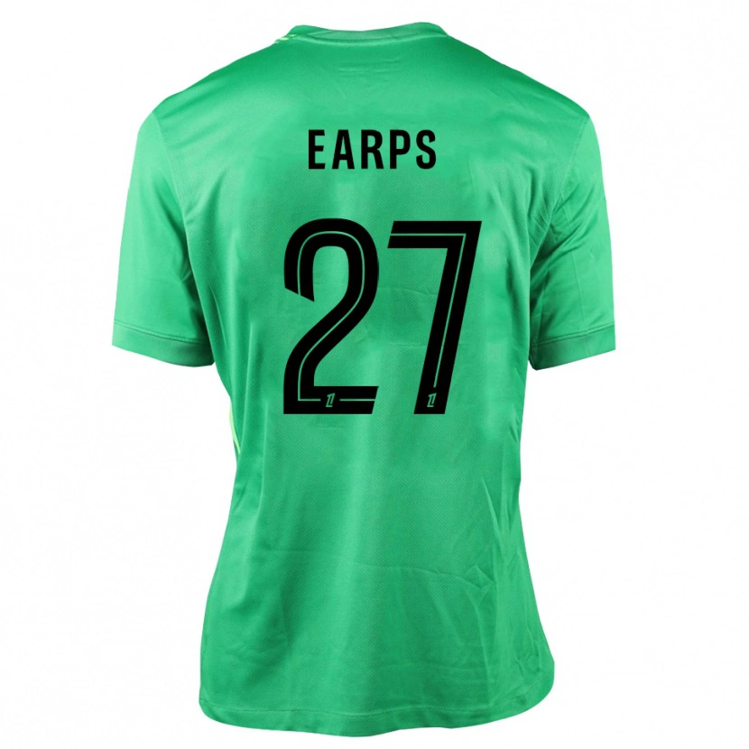 Danxen Dames Mary Earps #27 Groen Zwart Keepersshirt 2025/26 T-Shirt België