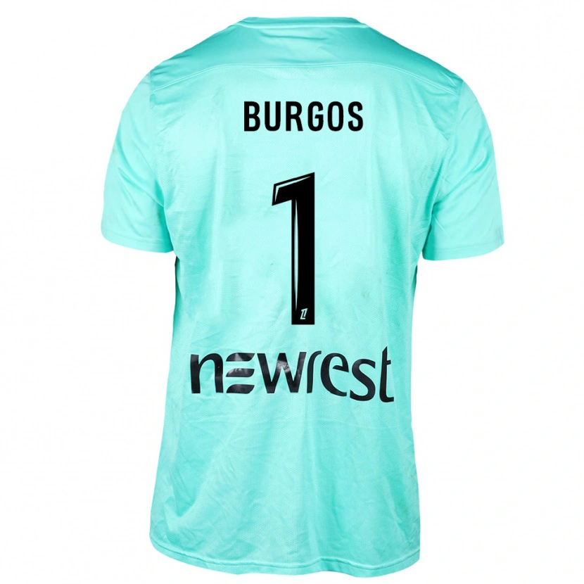Danxen Dames Diego Burgos #1 Aqua Zwart Keepersshirt 2025/26 T-Shirt België