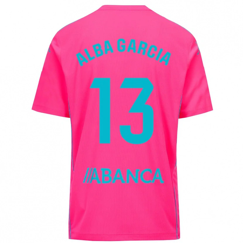 Danxen Dames Lucía Alba García #13 Diep Roze Zwart Keepersshirt 2025/26 T-Shirt België
