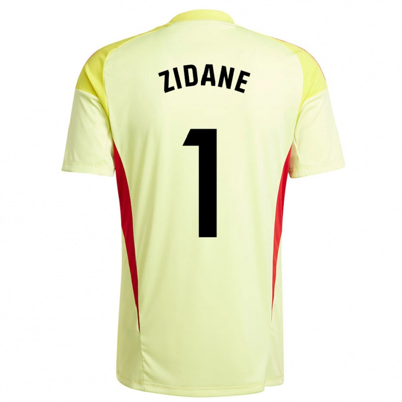 Danxen Dames Luca Zidane #1 Licht Geel Zwart Keepersshirt 2025/26 T-Shirt België