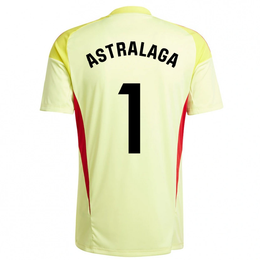 Danxen Dames Ander Astralaga #1 Licht Geel Zwart Keepersshirt 2025/26 T-Shirt België