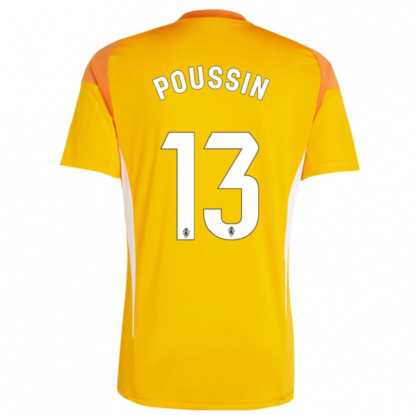 Danxen Dames Gaëtan Poussin #13 Donker Oranje Geel Keepersshirt 2025/26 T-Shirt België