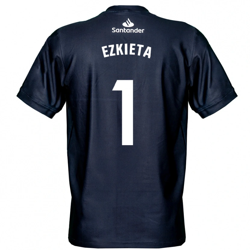Danxen Dames Jokin Ezkieta #1 Middernachtblauw Wit Keepersshirt 2025/26 T-Shirt België