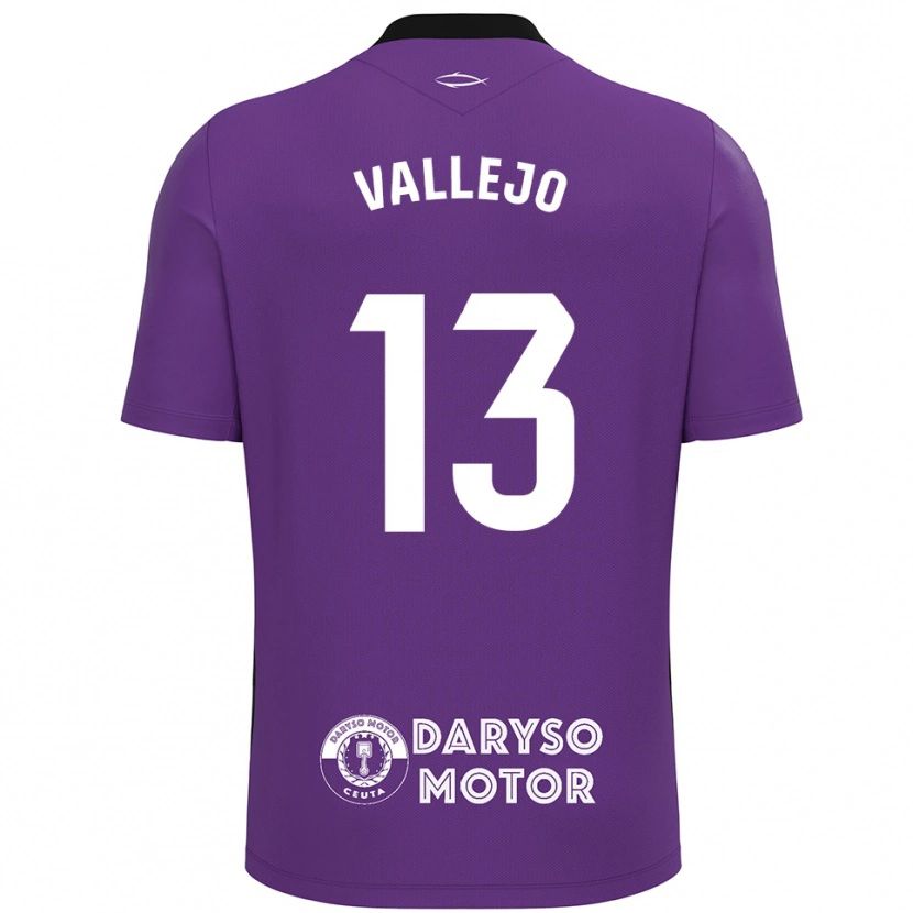 Danxen Dames Guillermo Vallejo #13 Paars Wit Keepersshirt 2025/26 T-Shirt België