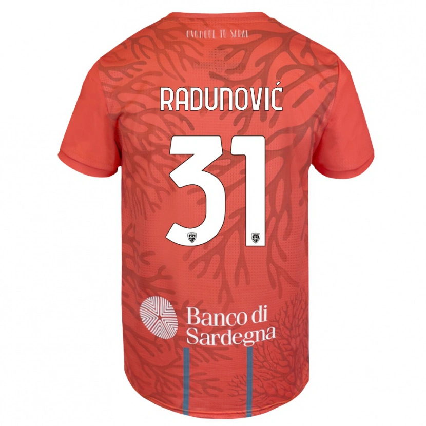 Danxen Dames Boris Radunović #31 Oranje Rood Wit Keepersshirt 2025/26 T-Shirt België