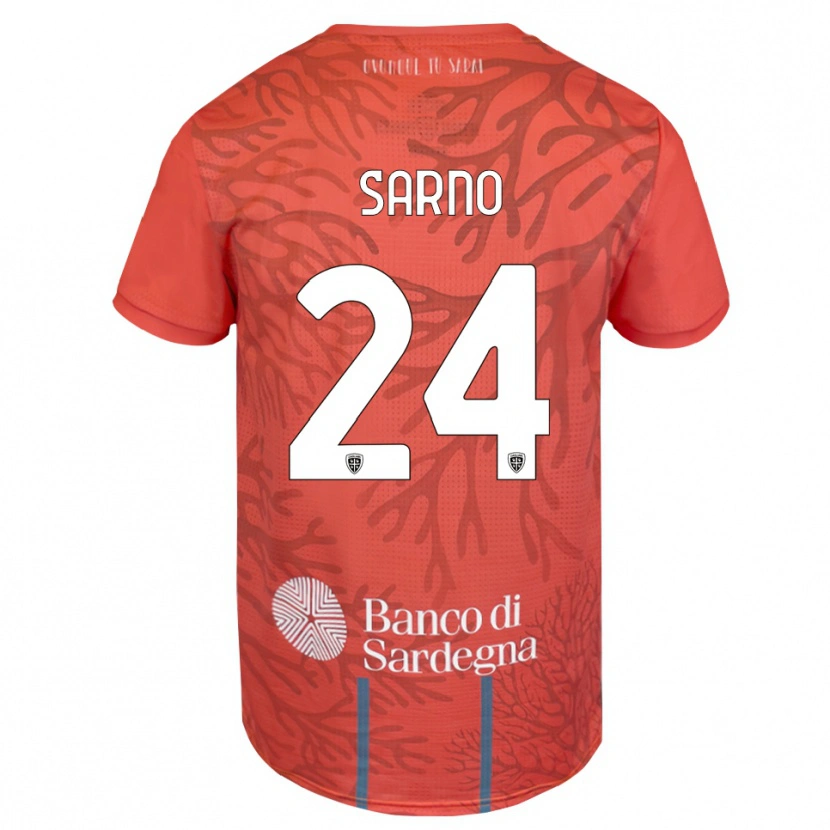 Danxen Dames Vincenzo Sarno #24 Oranje Rood Wit Keepersshirt 2025/26 T-Shirt België