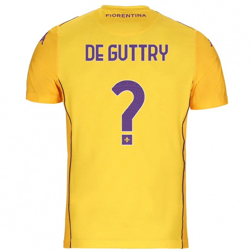 Danxen Dames Elia De Guttry #0 Oranje Geel Paars Keepersshirt 2025/26 T-Shirt België