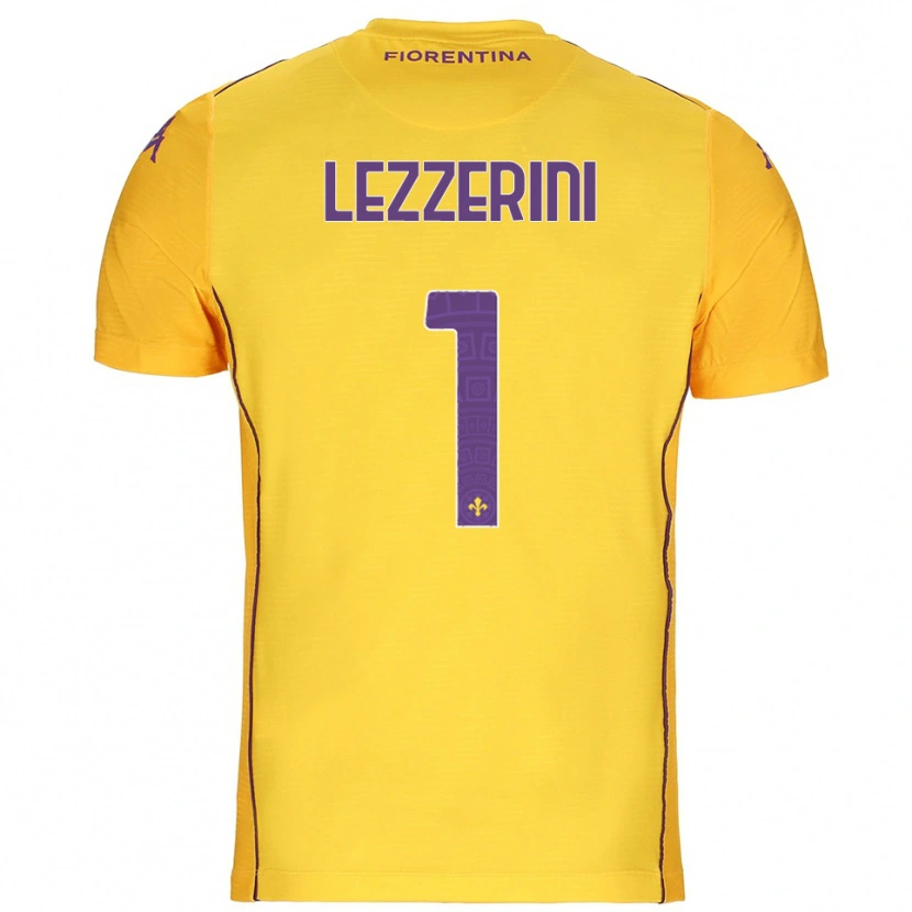 Danxen Dames Luca Lezzerini #1 Oranje Geel Paars Keepersshirt 2025/26 T-Shirt België