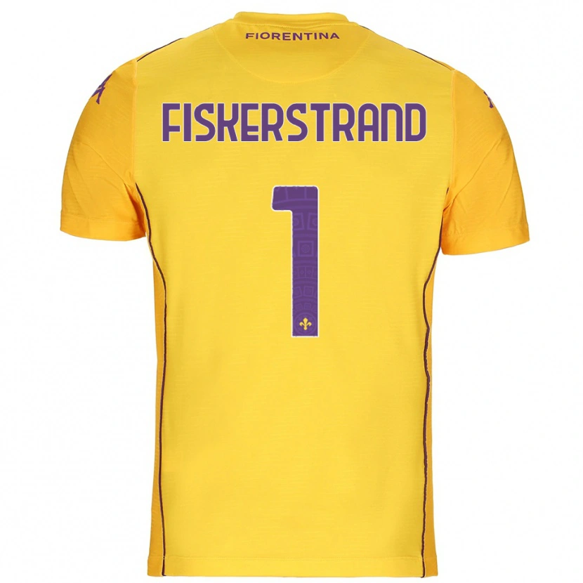 Danxen Dames Cecilie Fiskerstrand #1 Oranje Geel Paars Keepersshirt 2025/26 T-Shirt België