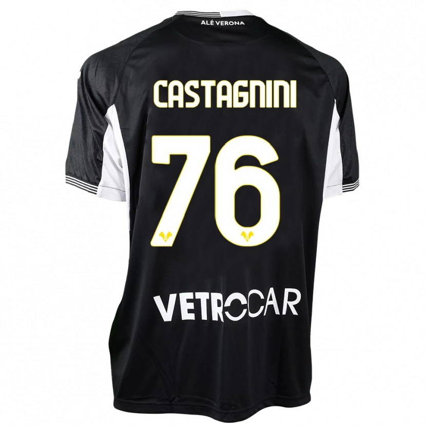 Danxen Dames Mirko Castagnini #76 Zwart Wit Keepersshirt 2025/26 T-Shirt België