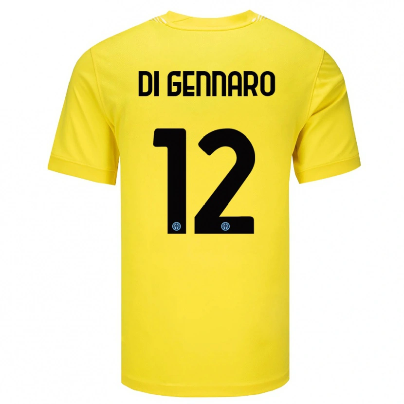 Danxen Dames Raffaele Di Gennaro #12 Licht Geel Zwart Keepersshirt 2025/26 T-Shirt België