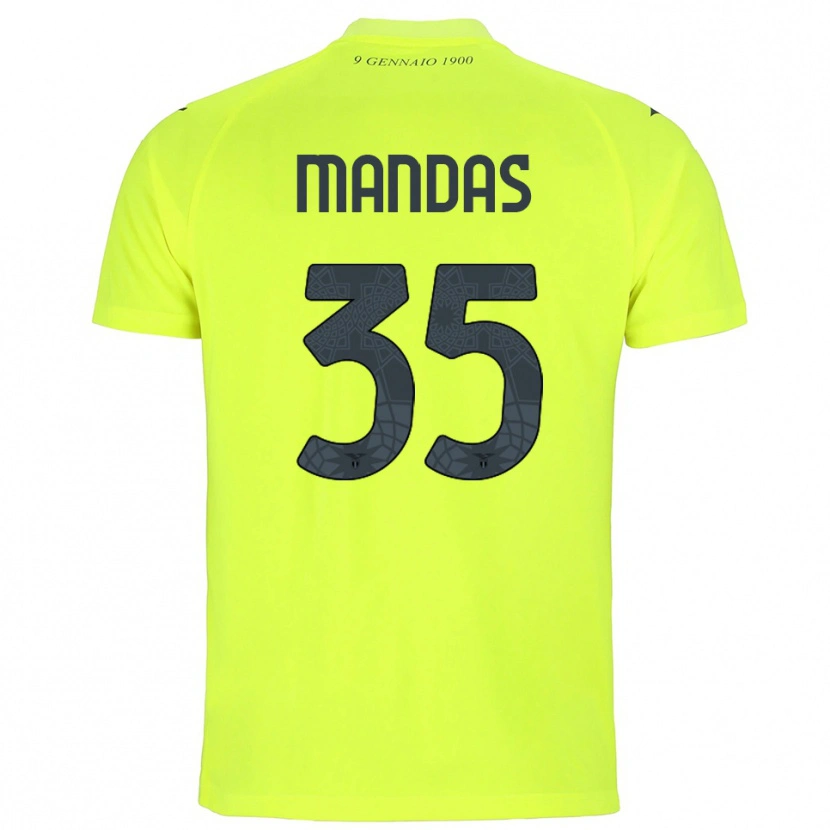 Danxen Dames Christos Mandas #35 Fluorescerend Groen Keepersshirt 2025/26 T-Shirt België