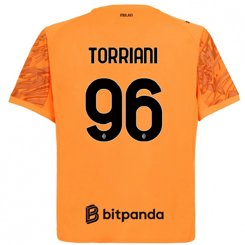 Danxen Dames Lorenzo Torriani #96 Oranje Geel Zwart Keepersshirt 2025/26 T-Shirt België