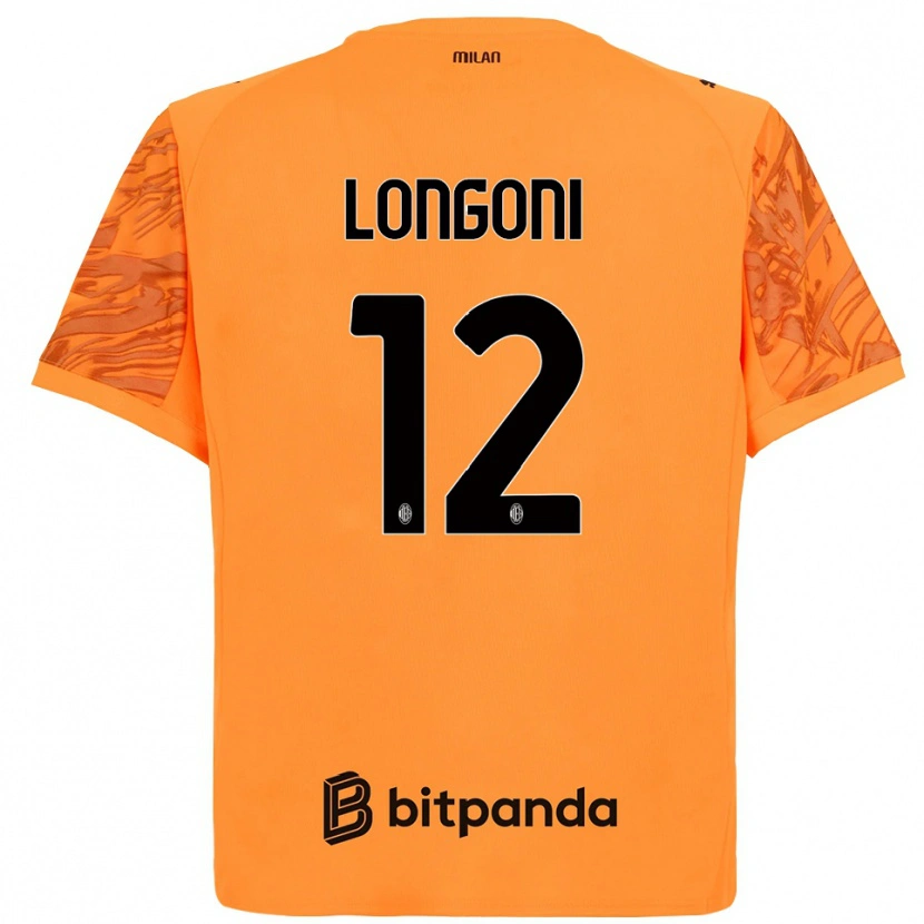 Danxen Dames Alessandro Longoni #12 Oranje Geel Zwart Keepersshirt 2025/26 T-Shirt België