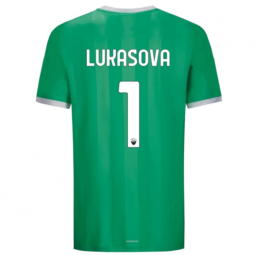 Danxen Dames Olivie Lukášová #1 Groen Wit Keepersshirt 2025/26 T-Shirt België