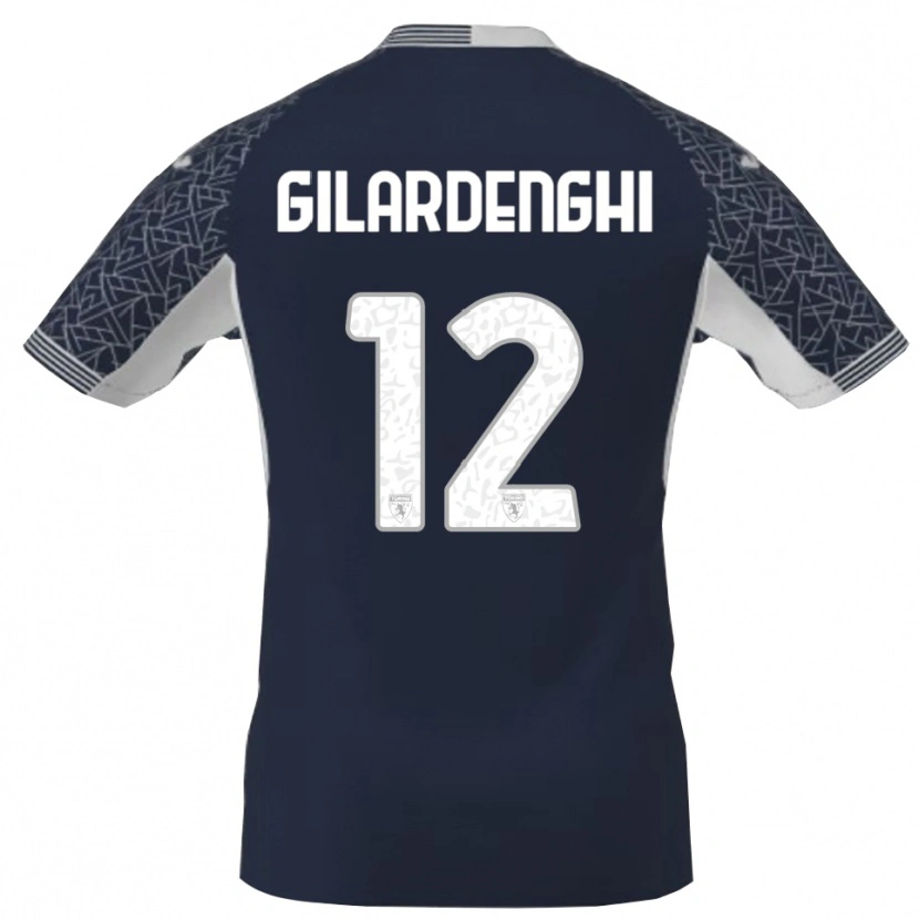 Danxen Dames Riccardo Gilardenghi #12 Blauw Zwart Wit Keepersshirt 2025/26 T-Shirt België