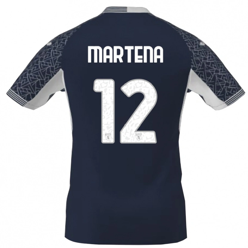 Danxen Dames Gabriele Martena #12 Blauw Zwart Wit Keepersshirt 2025/26 T-Shirt België