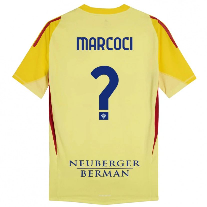 Danxen Dames Alexandru Marcoci #0 Licht Geel Zwart Keepersshirt 2025/26 T-Shirt België