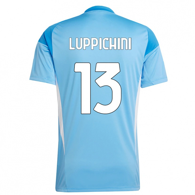 Danxen Dames Matteo Luppichini #13 Hemelsblauw Wit Keepersshirt 2025/26 T-Shirt België
