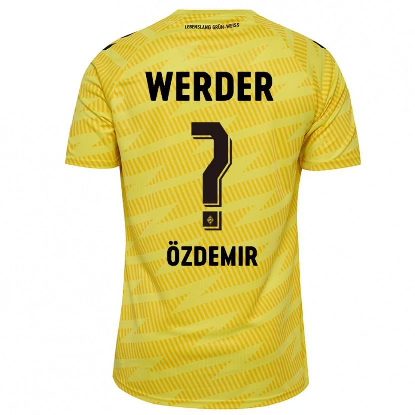 Danxen Dames Sinem Özdemir #0 Geel Zwart Keepersshirt 2025/26 T-Shirt België