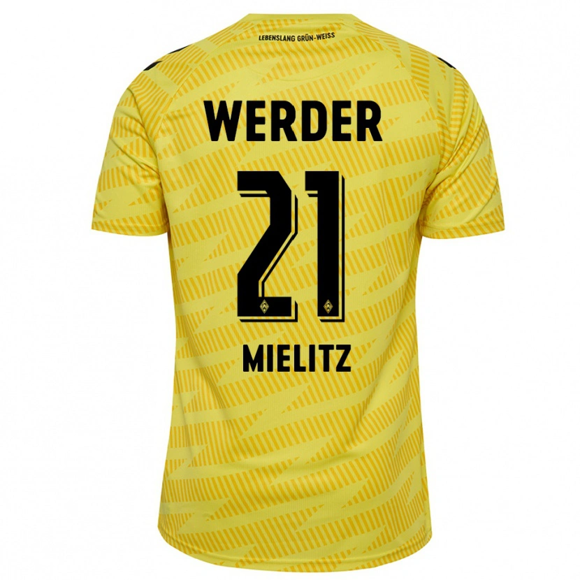 Danxen Dames Sebastian Mielitz #21 Geel Zwart Keepersshirt 2025/26 T-Shirt België