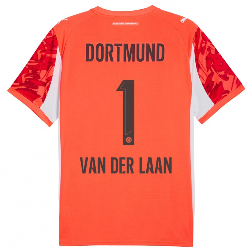 Danxen Dames Laura Van Der Laan #1 Rood Oranje Keepersshirt 2025/26 T-Shirt België