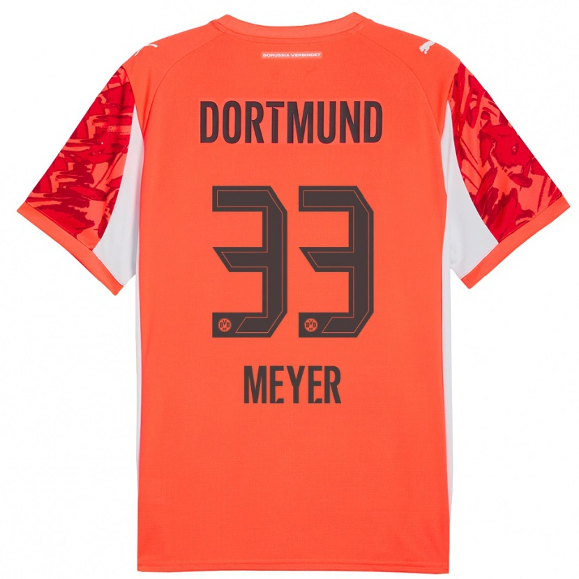 Danxen Dames Alexander Meyer #33 Rood Oranje Keepersshirt 2025/26 T-Shirt België