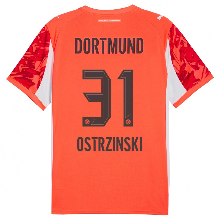 Danxen Dames Silas Ostrzinski #31 Rood Oranje Keepersshirt 2025/26 T-Shirt België