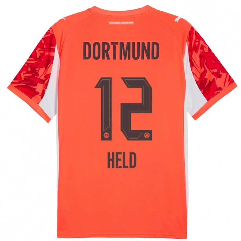 Danxen Dames Aaron Held #12 Rood Oranje Keepersshirt 2025/26 T-Shirt België