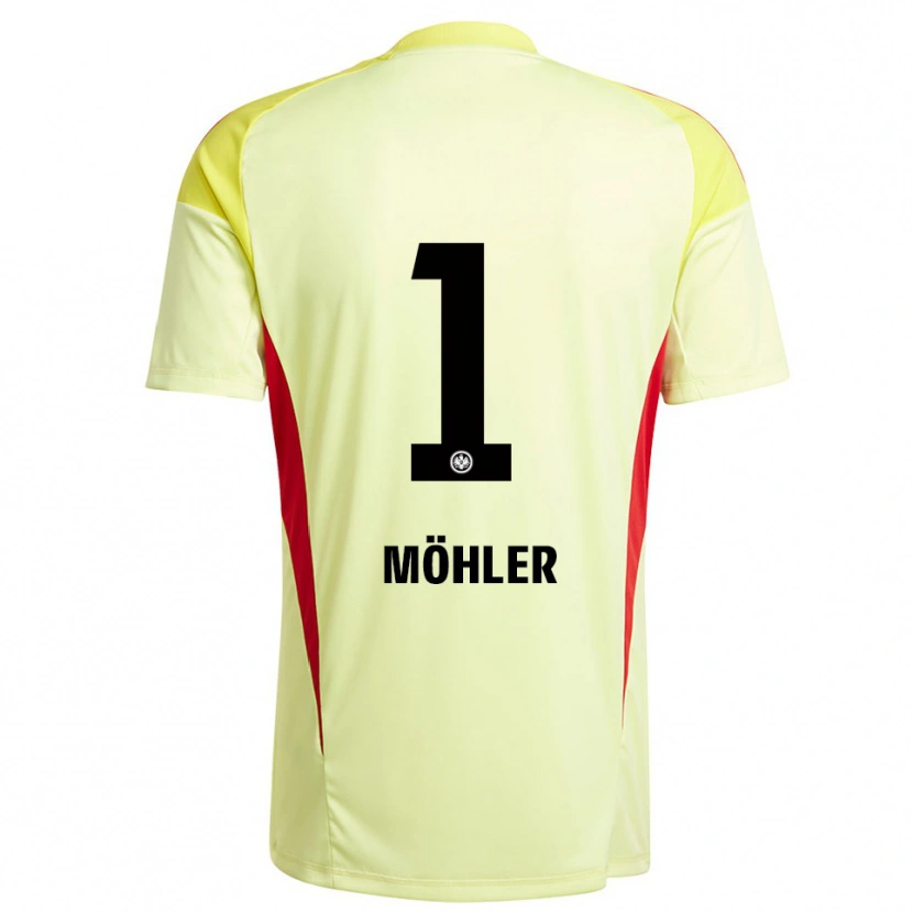 Danxen Dames Emil Möhler #1 Licht Geel Zwart Keepersshirt 2025/26 T-Shirt België