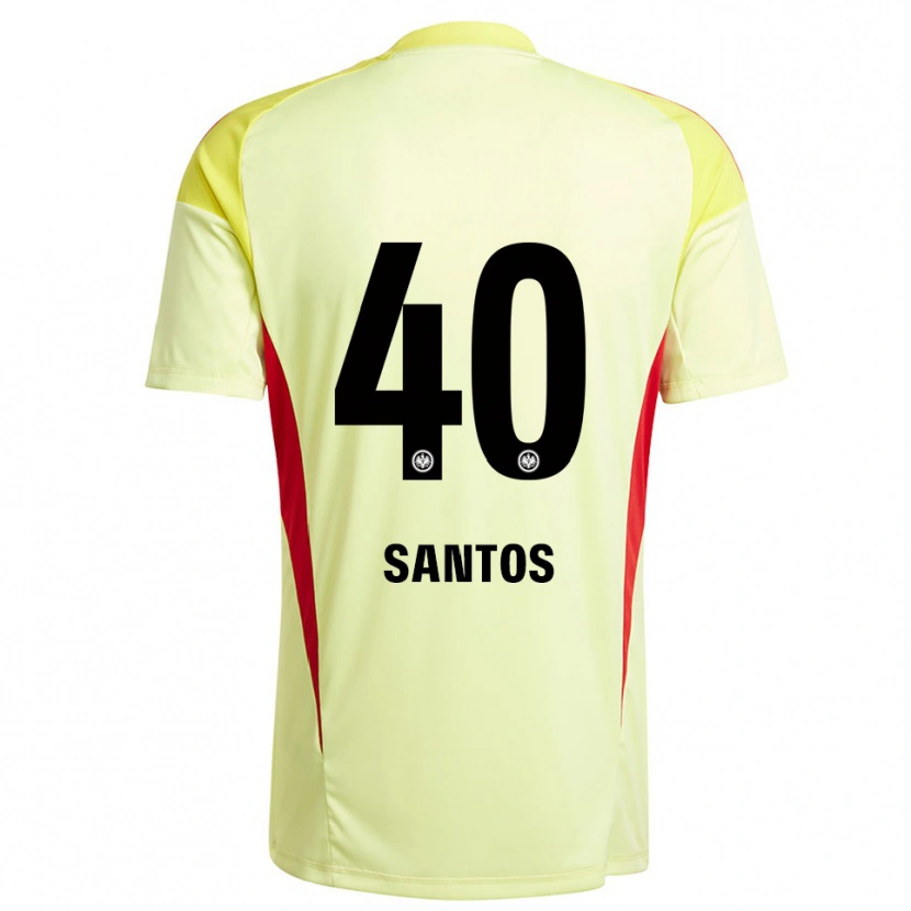 Danxen Dames Kauã Santos #40 Licht Geel Zwart Keepersshirt 2025/26 T-Shirt België