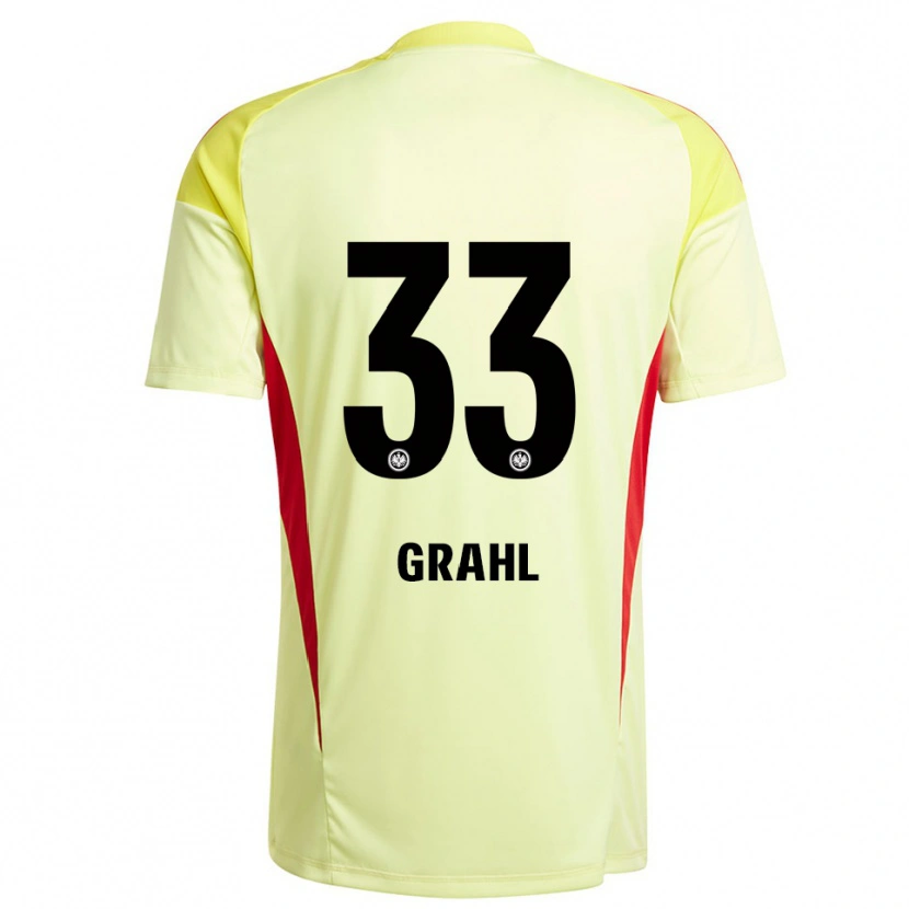 Danxen Dames Jens Grahl #33 Licht Geel Zwart Keepersshirt 2025/26 T-Shirt België