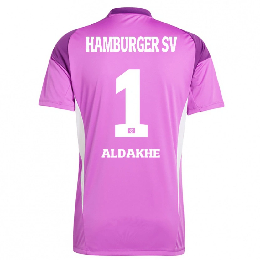 Danxen Dames Ather Aldakhe #1 Lila Wit Paars Keepersshirt 2025/26 T-Shirt België