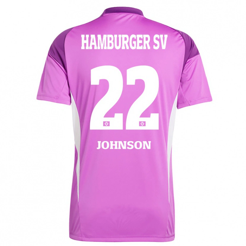 Danxen Dames Emmanuel Johnson #22 Lila Wit Paars Keepersshirt 2025/26 T-Shirt België