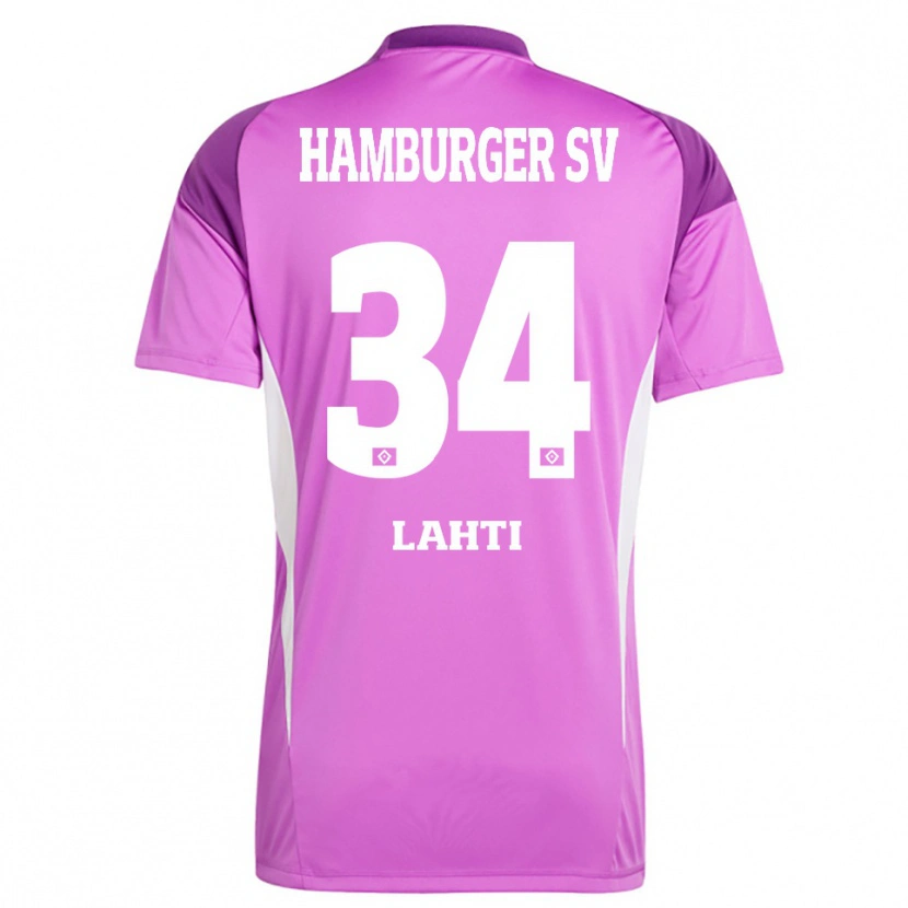 Danxen Dames Elias Lahti #34 Lila Wit Paars Keepersshirt 2025/26 T-Shirt België