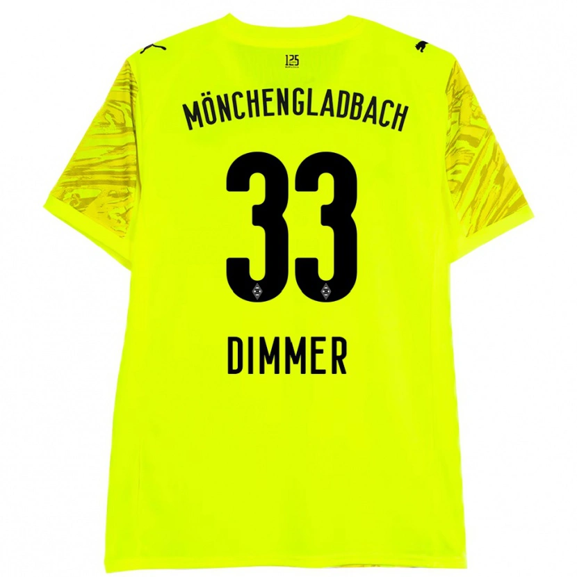 Danxen Dames Florian Dimmer #33 Geel Zwart Keepersshirt 2025/26 T-Shirt België
