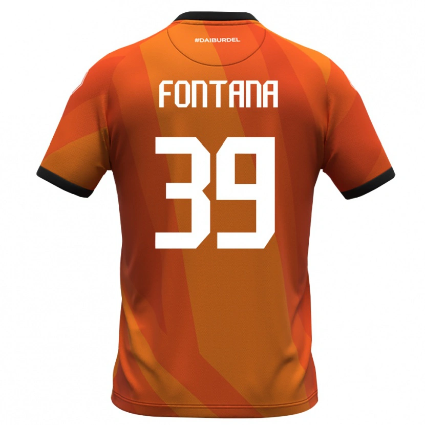 Danxen Dames Niccolò Fontana #39 Koraal Wit Zwart Keepersshirt 2025/26 T-Shirt België