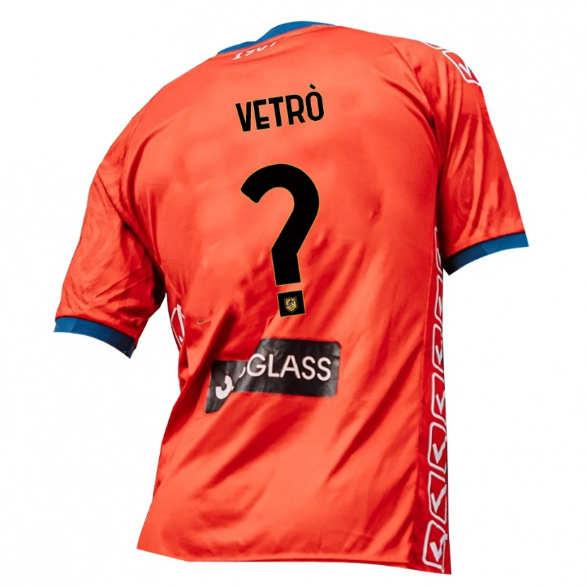 Danxen Dames Antonio Vetrò #0 Rood Oranje Keepersshirt 2025/26 T-Shirt België