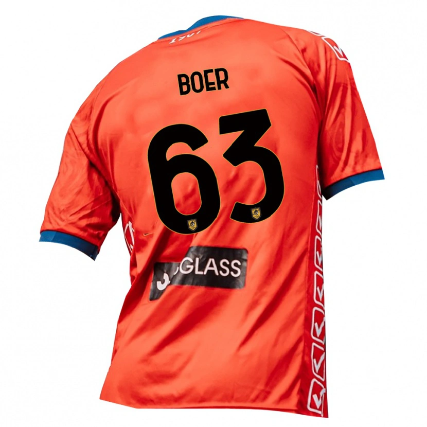 Danxen Dames Pietro Boer #63 Rood Oranje Keepersshirt 2025/26 T-Shirt België