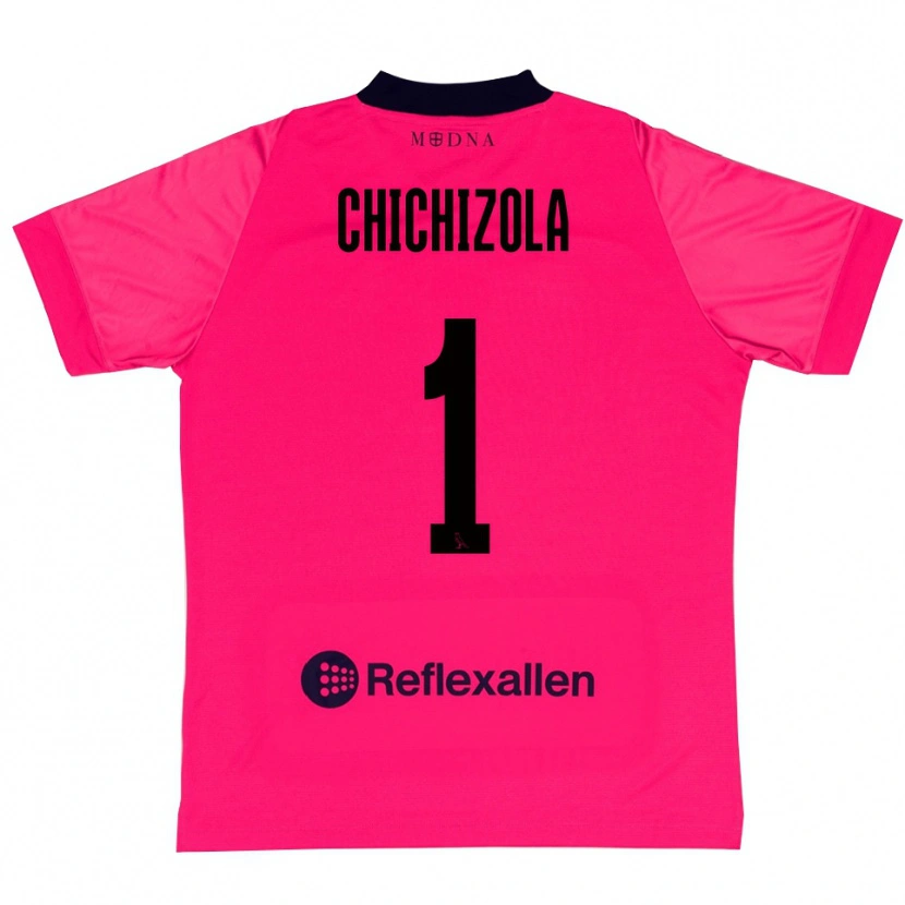 Danxen Dames Leandro Chichizola #1 Dieproze Zwart Keepersshirt 2025/26 T-Shirt België