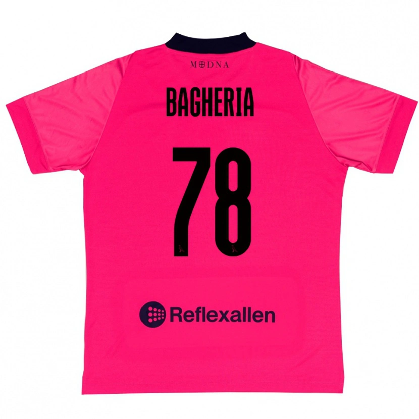 Danxen Dames Fabrizio Bagheria #78 Dieproze Zwart Keepersshirt 2025/26 T-Shirt België
