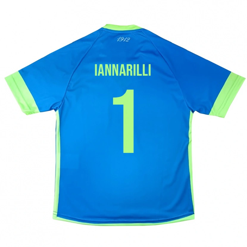 Danxen Dames Antony Iannarilli #1 Blauw Groen Geel Keepersshirt 2025/26 T-Shirt België