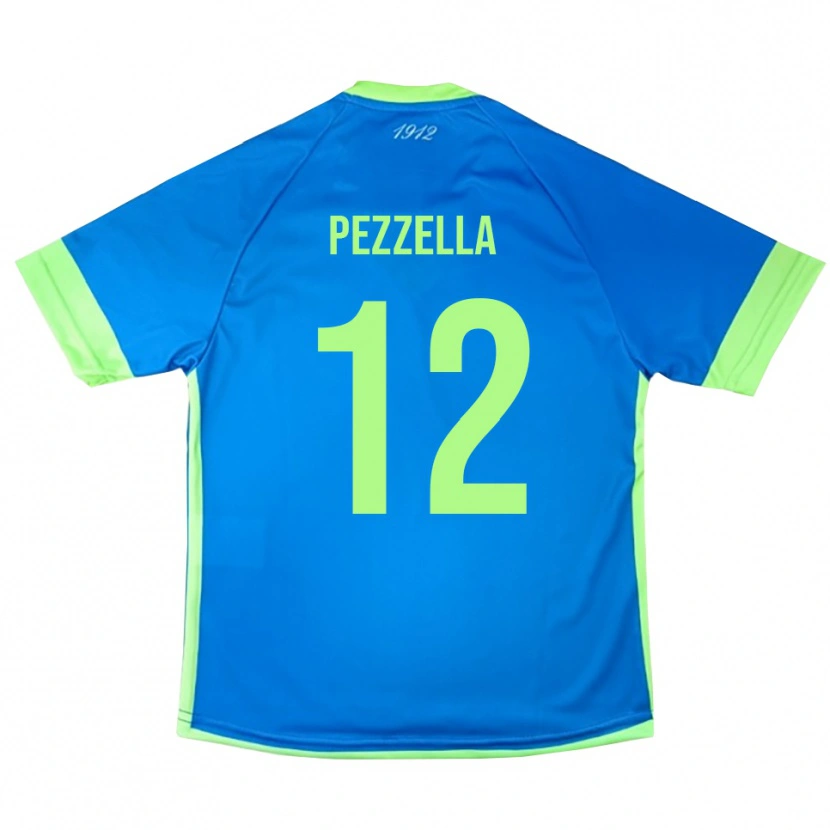 Danxen Dames Giuseppe Pezzella #12 Blauw Groen Geel Keepersshirt 2025/26 T-Shirt België