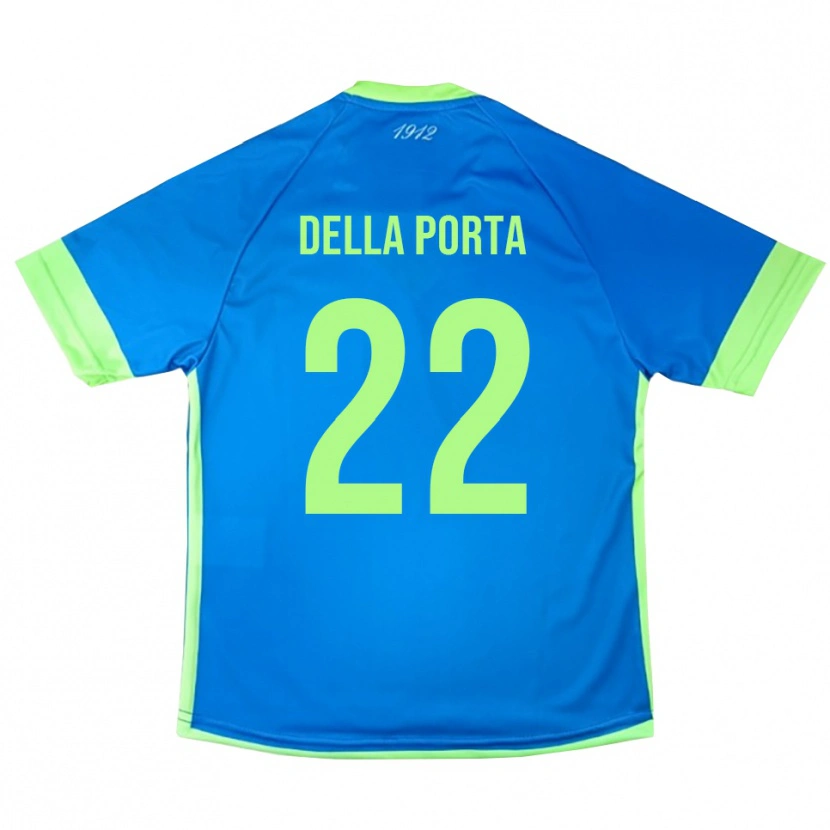 Danxen Dames Simone Della Porta #22 Blauw Groen Geel Keepersshirt 2025/26 T-Shirt België
