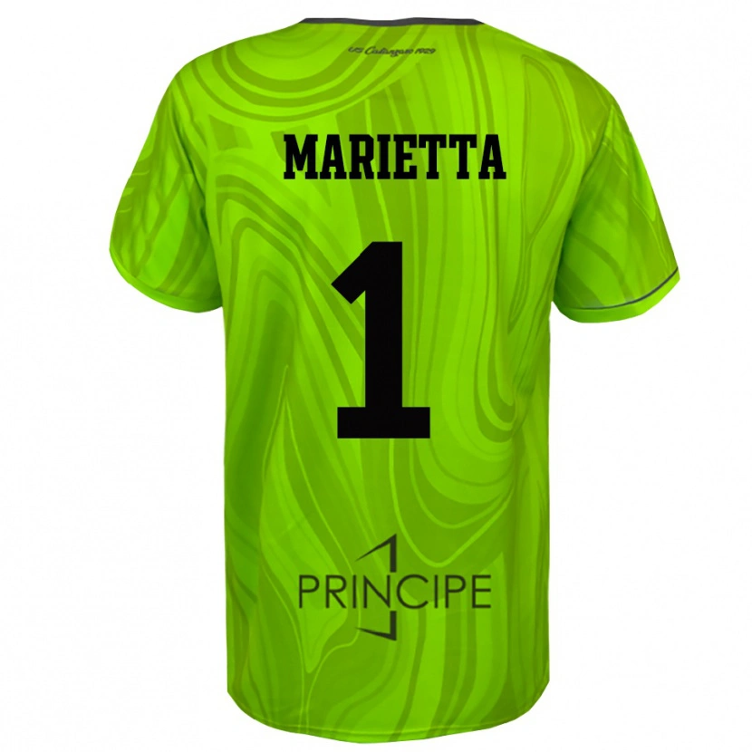 Danxen Dames Christian Marietta #1 Geel Groen Zwart Keepersshirt 2025/26 T-Shirt België