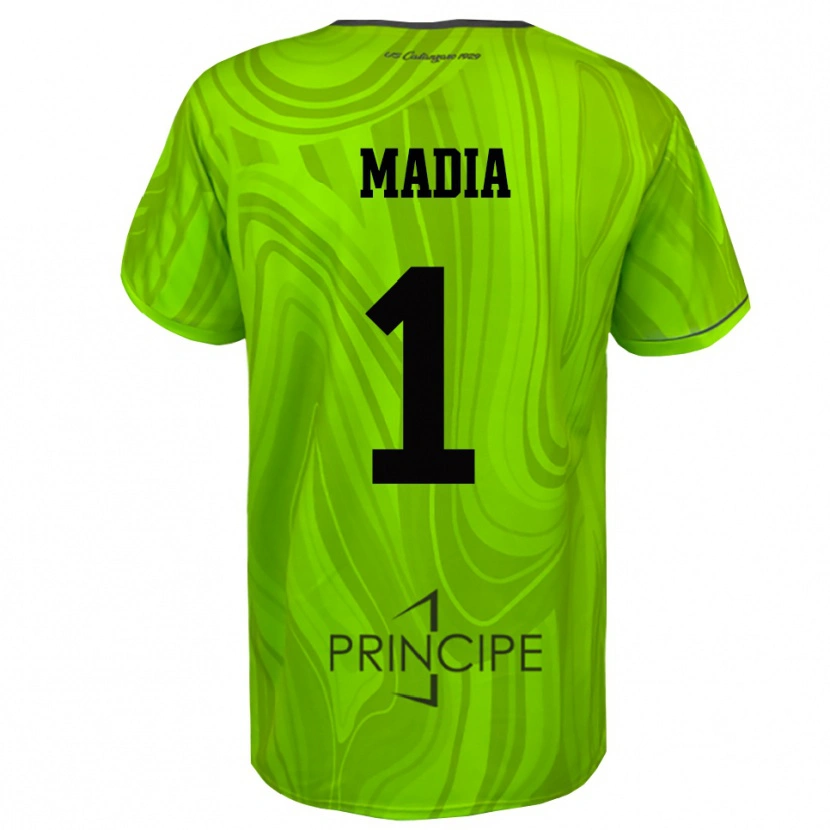 Danxen Dames Lorenzo Madia #1 Geel Groen Zwart Keepersshirt 2025/26 T-Shirt België