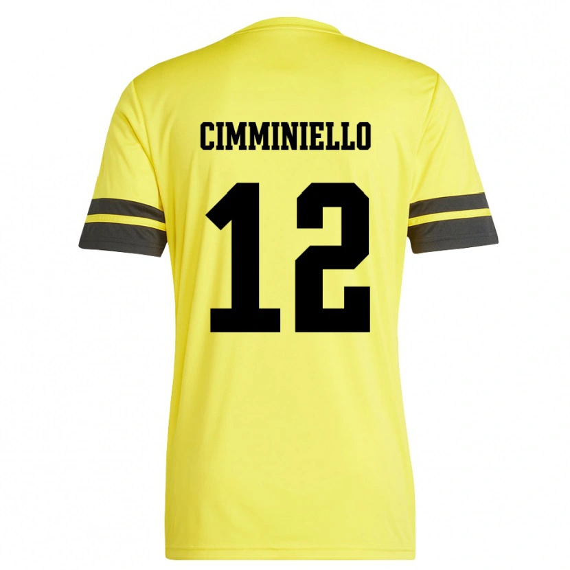 Danxen Dames Leon Cimminiello #12 Geel Zwart Keepersshirt 2025/26 T-Shirt België